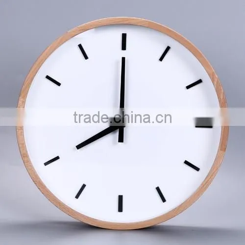 Home Fancy Decorative Cutomized Logo Wooden Wall Clock
