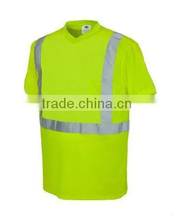 dri-fit reflective T-shirt/reflective tape t-shirt/safety clothing/luminous safety clothing