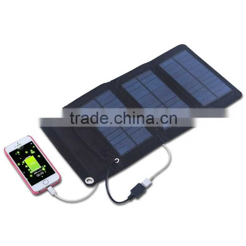 OEM 5W foldable solar charger for laptop /ipone