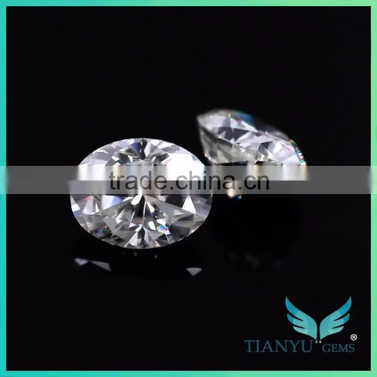 Best Quality Carats Lab created loose moissanite Diamond colorless egg Cut for Classic jewerly moissanite