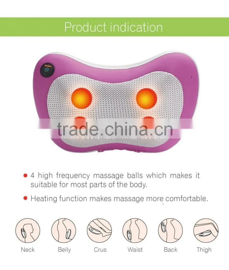 Rechargeable Health Care products. Fashion body massager. Personal Electric massage pillow C38-MP014