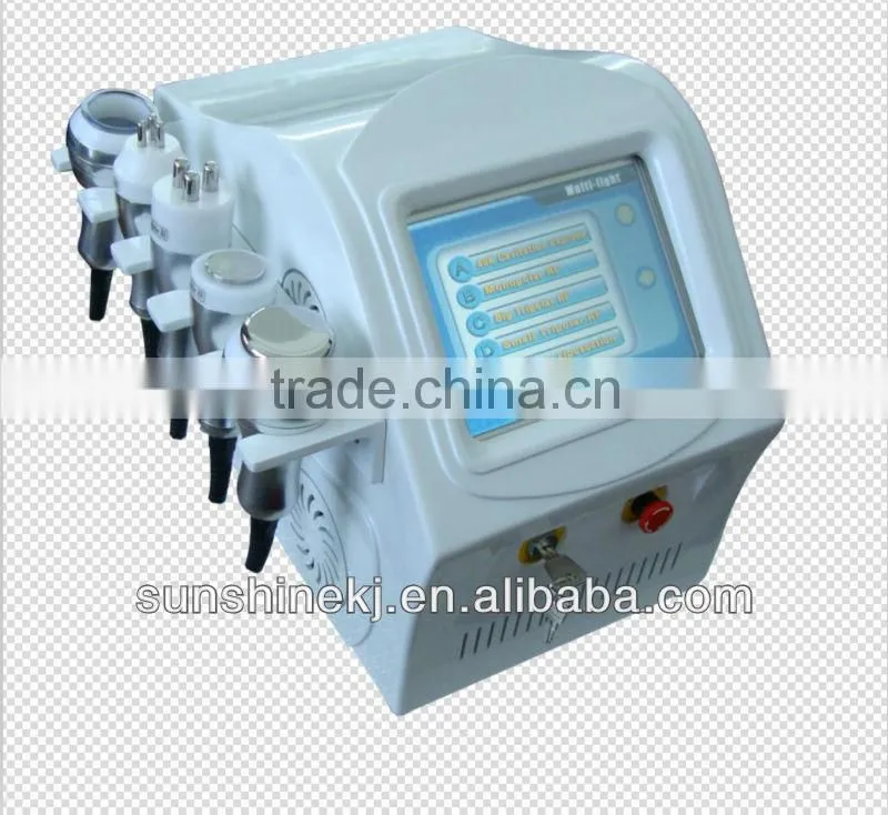 2016 Hot 5 treatment handles ultrasonic cavitation weight loss machine