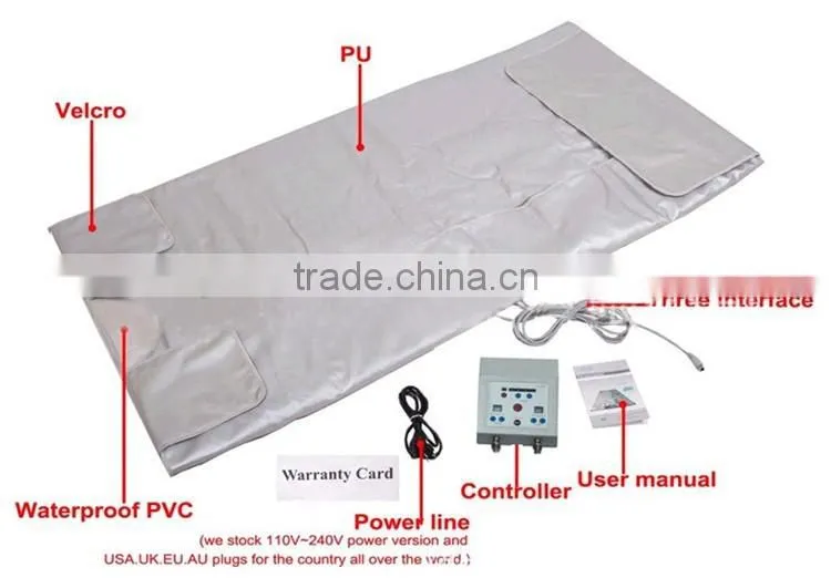 Hot selling far infrared body wrap hot blanket slimming