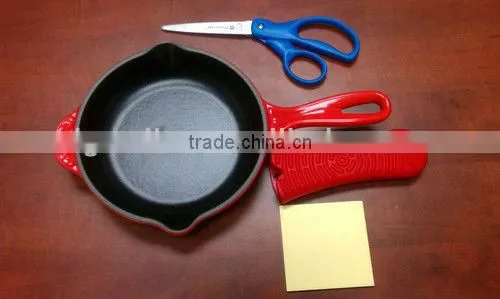 silicone heat resistant fry pan handle sleeve