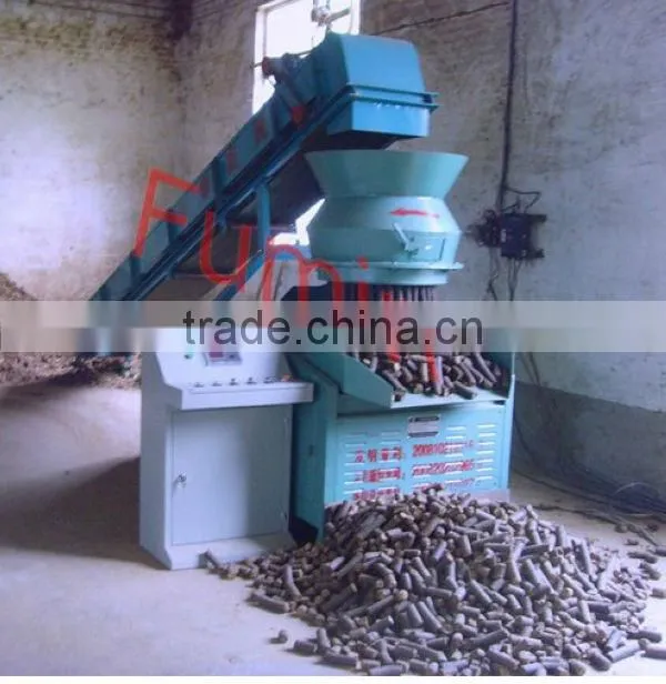 Fumin flat die 33mm large rice husk biomass briquetting machines
