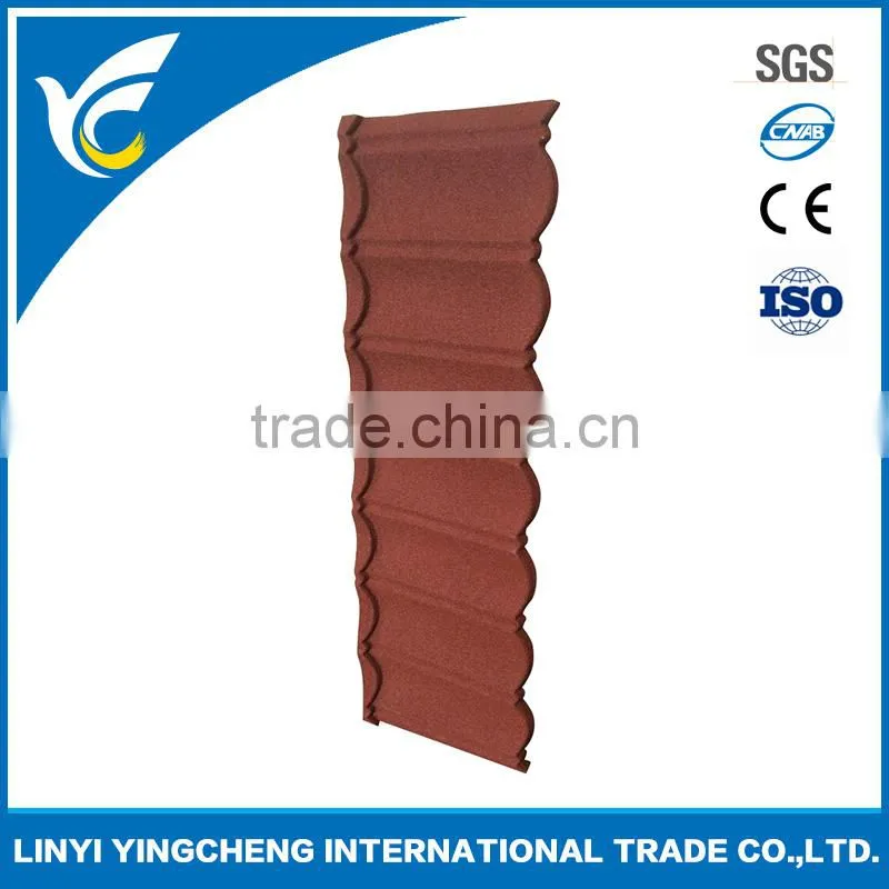 high quality selling well beautiful stone coated metal roof tile