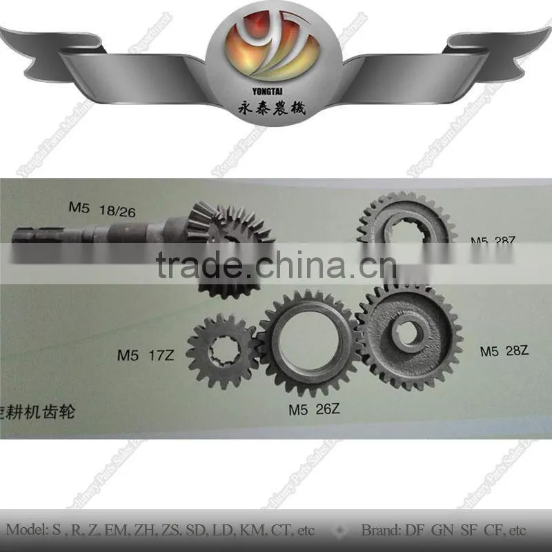 China common M10 rotavator full set of gear