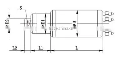 60000rpm, 2.5kw, 306v, 100mm grinding spindle motor