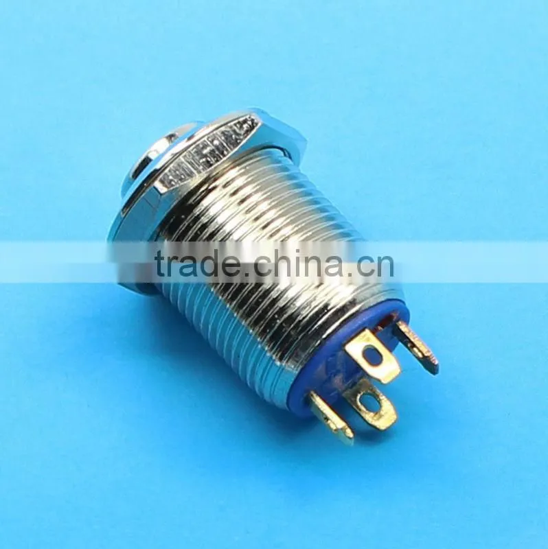 12mm led metal push button switch