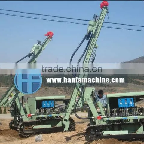 HF100YA2 rock drilling machine with DTH hammer, air compressor