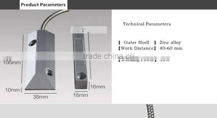 GSM alarm for wired elevator door contact gsm magnetic door sensor alarm SDM-01