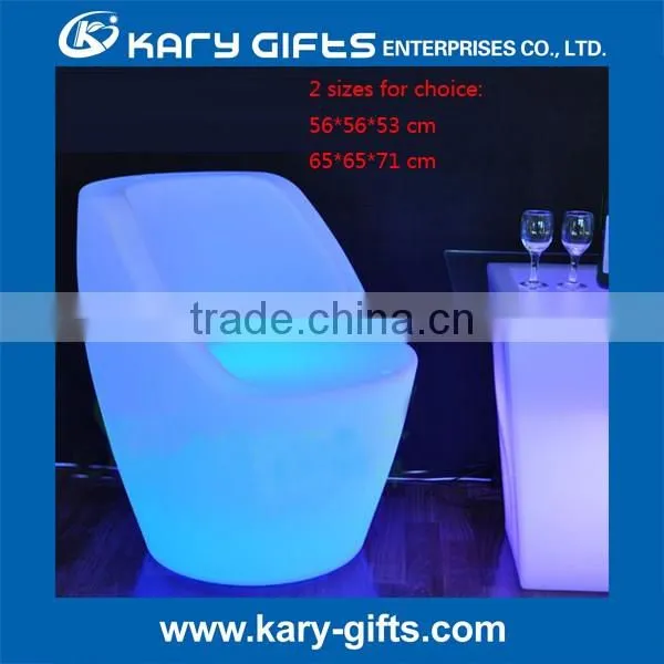 Outdoor used led lighting chair indoor coffee table led chair
