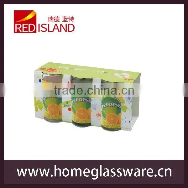 10oz glass with printing designs,water cup,printed glass cup