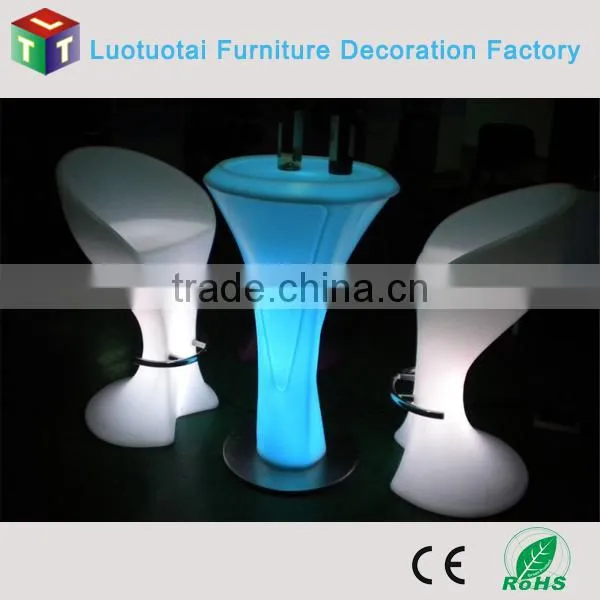 led high stool bar chair remote control 16 color change led chair/led bar stool
