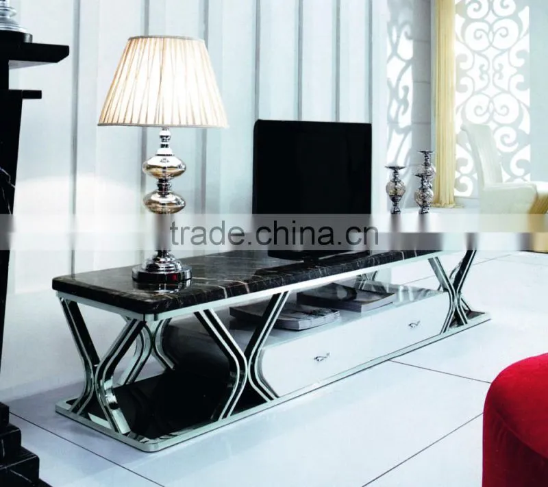 E358 High Quality Living Room New Model TV Cabinet with Showcase