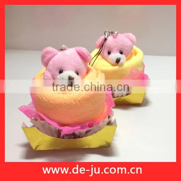 Red Towel Small Cheap Cheese Cake Birthday Gift