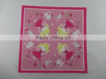 Pink baby girl airlaid napkins for dinner