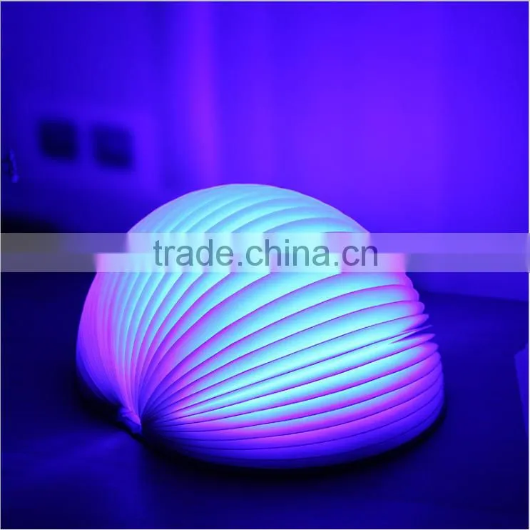 Creative Colorful LED Book Shape Night Light Beautiful Table Lamp Lights