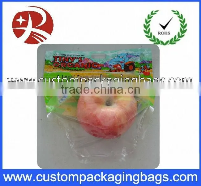 Biogegradable Fruit Packaging Bags , Stand Up Zipper seal bags