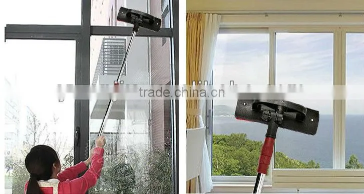 Super practical telescopic rod glass window brush / glass wiper