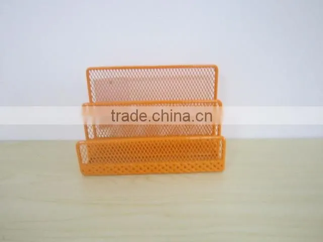 white Hollow-out decorative pattern metal wire Desk top paper organizer file folder holder office file rack office file rack