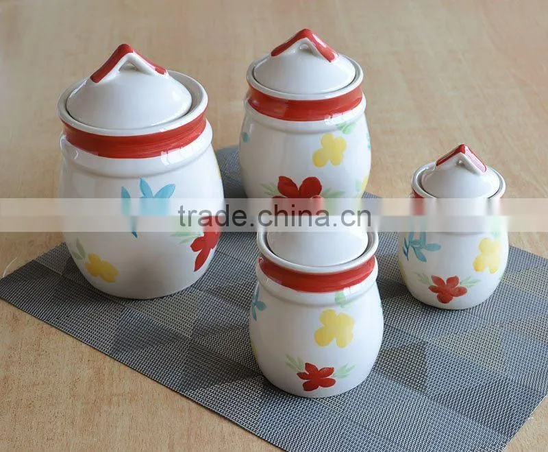 Ceramic Jar with Hand Painting