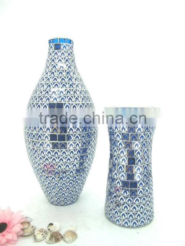 Crackle Mosaic Modern Wedding Vases Wholesale