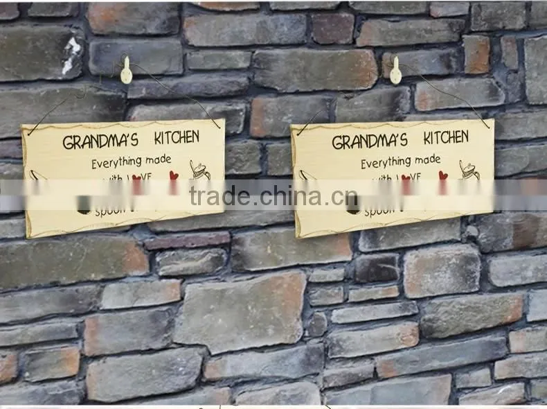 Decorative diy kids door plate,home deco wood doorplate