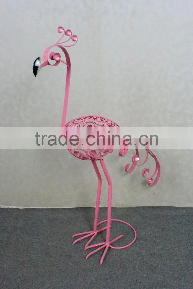 Garden decoration metal peacock