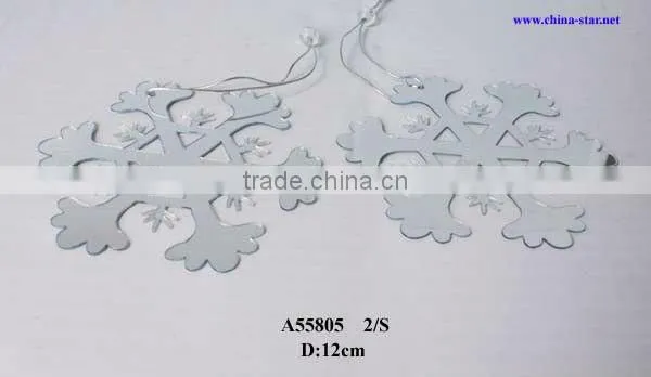 acrylic hanging snowflake decorations