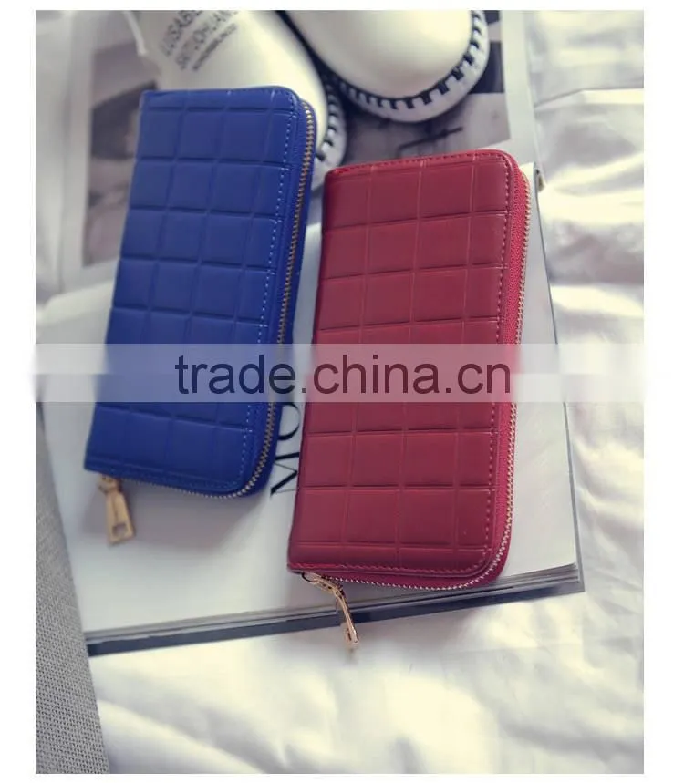 Women Long PU Leather 3 Fold Handbags Purses Clutch Wallet