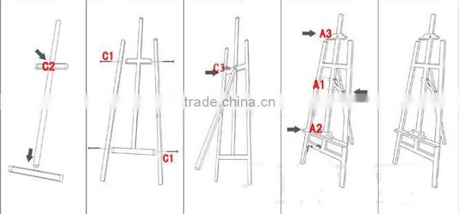 artist painting easel