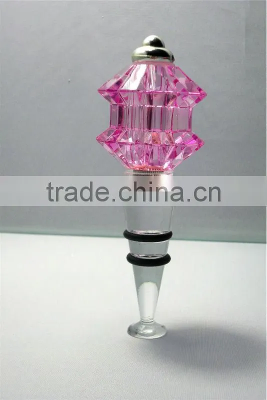Snowman LED plastic silicone rhinestone christmas wine bottle stopper