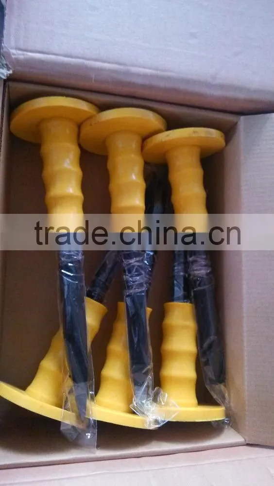 Carbon steel drop forged chisel with rubber handle