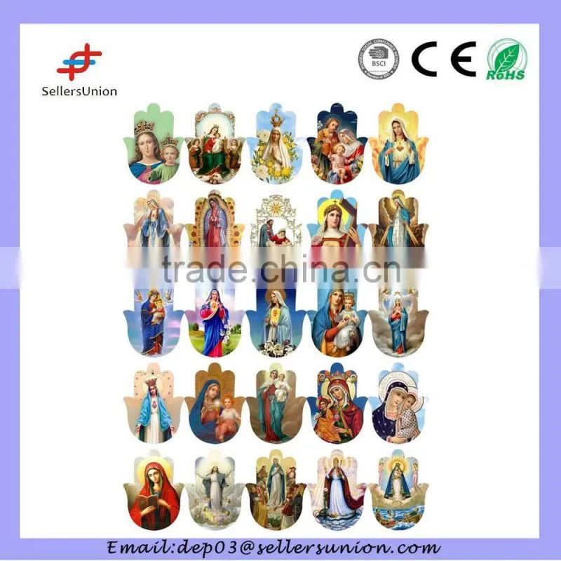 Religious ceramic refrigerator magnets
