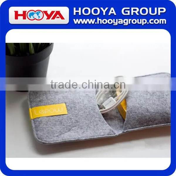 105*105mm Felt Power Bank Bag/Storage Bag For Power Bank