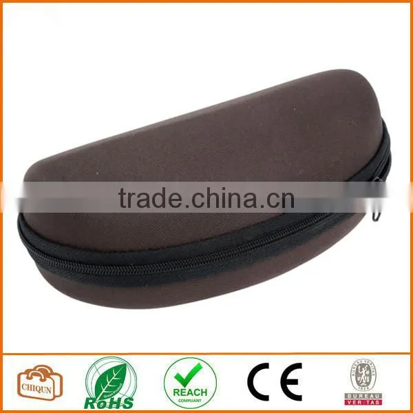 2015 New Eva Zippered Hard Eyeglasses Box Case Bag Coffee Chiqun Dongguan