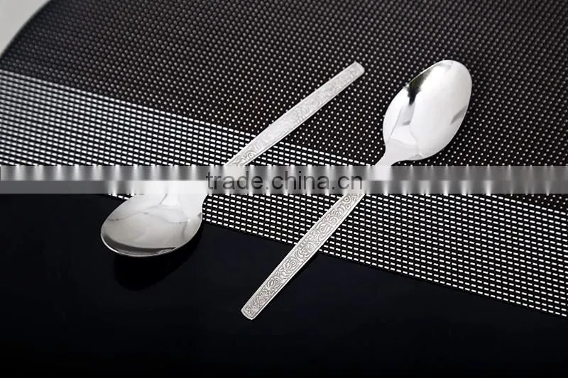 Natural color spoon and fork set and lowest price