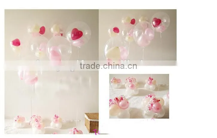 12 Inch Transparent Party Latex Free Balloons Wedding Decoration Balloon Balloon Stand For Decoration