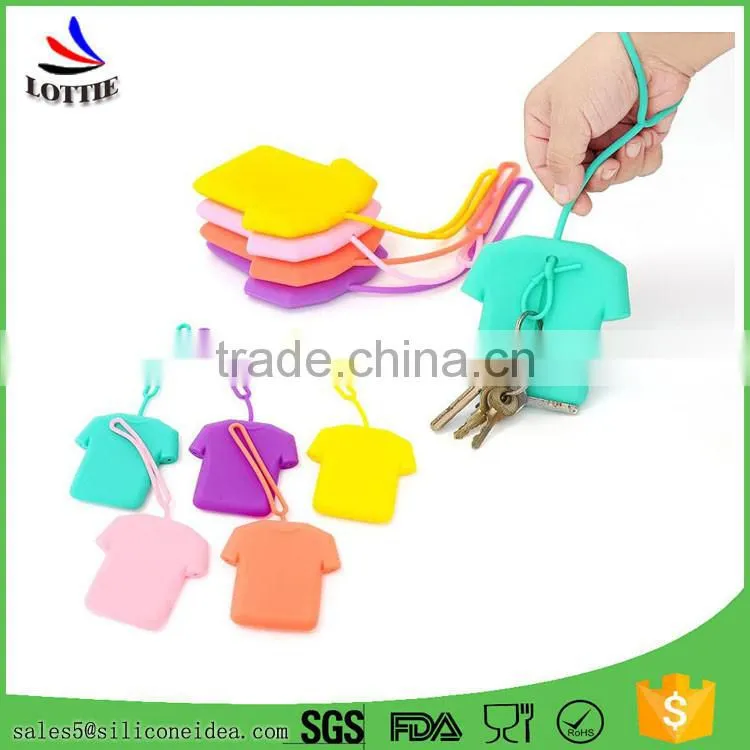 Custome Colorful Silicone bag Novelty Silicone card bag lovely silicone key bag