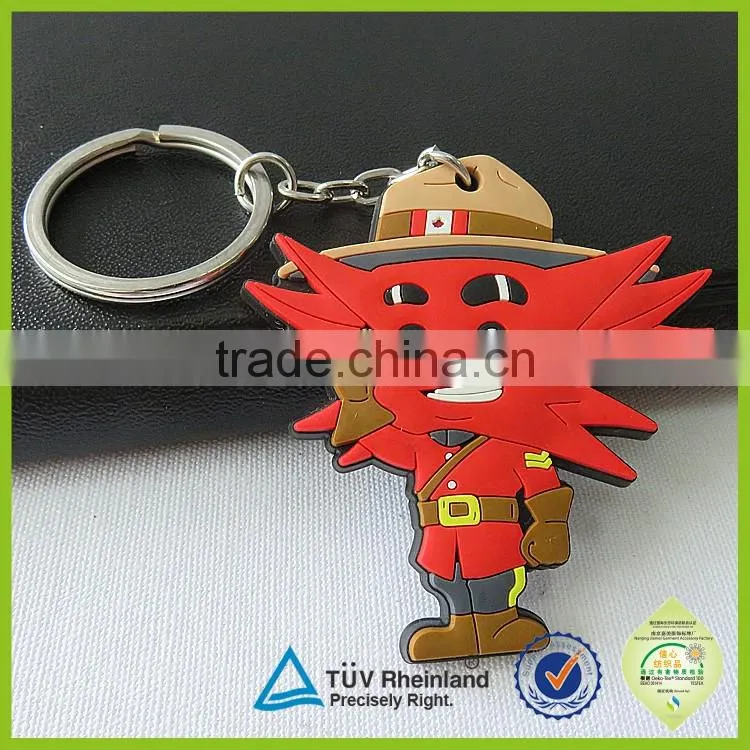 Sales promotion gift custom foaming rubber keyring