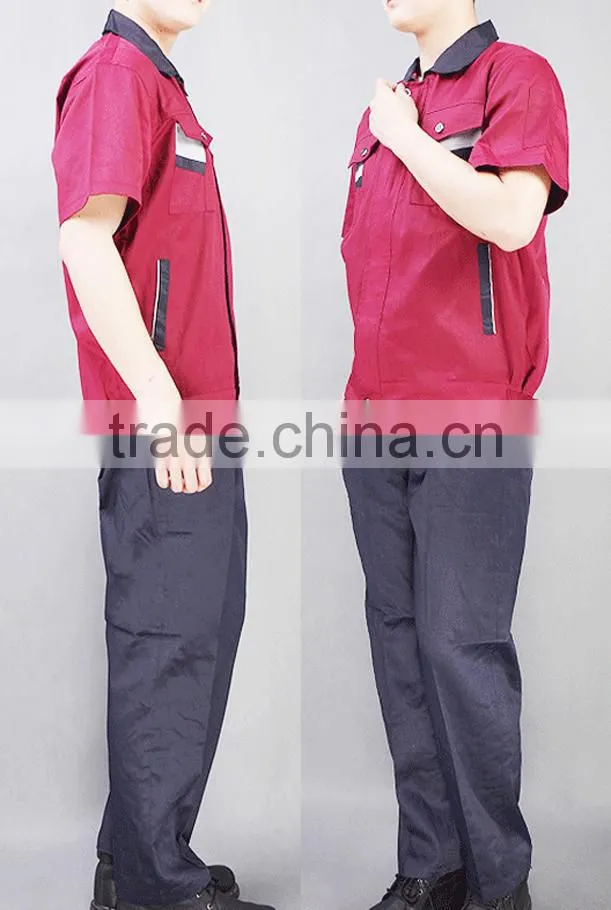 2016 OEM unisex garage overall uniforms workwear long sleeve