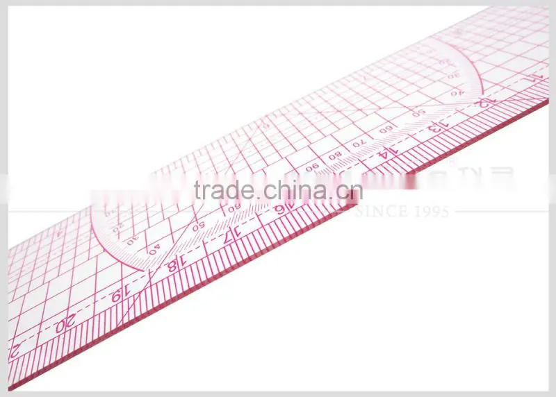 Factory wholesale 40cm*16" plastic Fabric garment ruler for sewing students and fashion designers #B-66