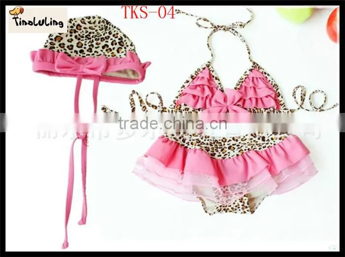2015 new kids girls swimwear sportwear child clothes