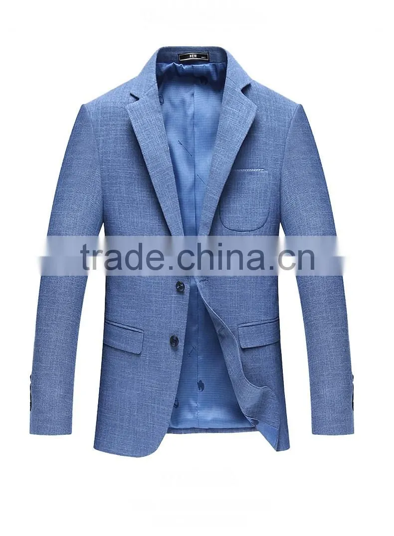 Oem Design Blue Custom Blazer Men Casual Latest Suits Jacket In Fashion
