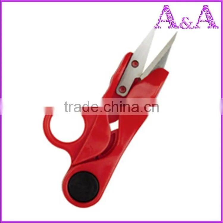 Supply U plastic color line cut yarn scissors scissors