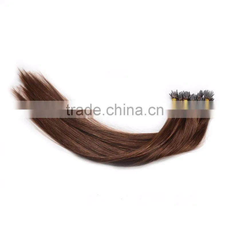 wholesale nail hair extension/human hair
