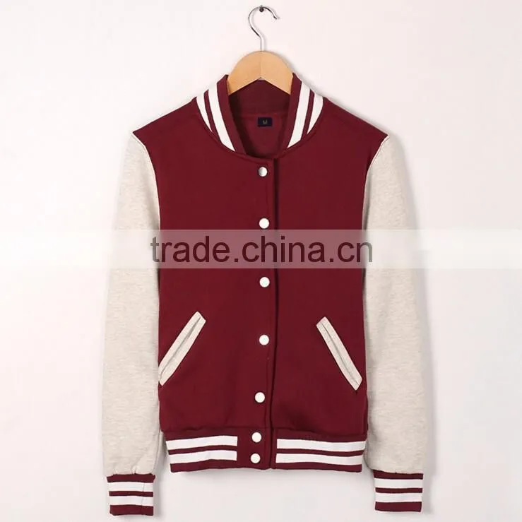 Baseball Uniform Baseball Boyfriend Athletic Jacket Fleece Coat