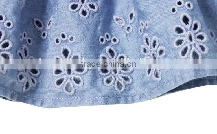 Latest design girls top sleeveless baby girls top design embroidered kids wear
