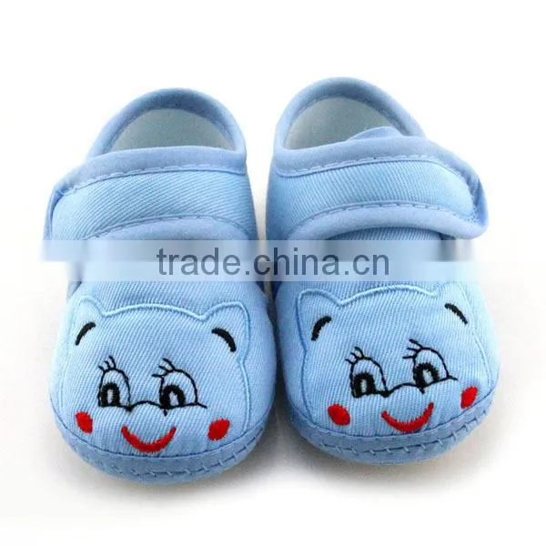 lovely smile face bear summer baby shoes for boy